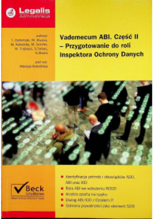 Vademecum ABI Część II - Praca Zbiorowa - książka  wyd. 2017