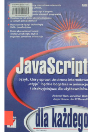 Java Script dla każdego - Andrew Watt - książka  wyd. 2003