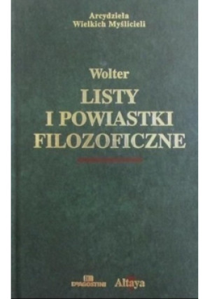 Listy i powiastki filozoficzne - Wolter - książka  wyd. 2002