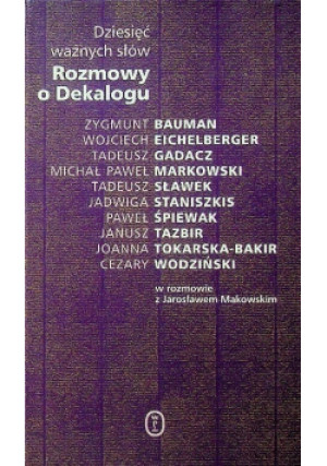 Rozmowy o Dekalogu - Jarosław Makowski - książka  wyd. 2002