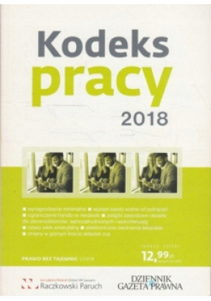 Kodeks pracy 2018 - Praca Zbiorowa - książka  wyd. 2018