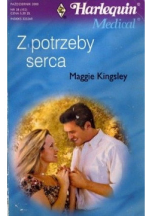 Z potrzeby serca - Maggie Kingsley - książka  wyd. 2000