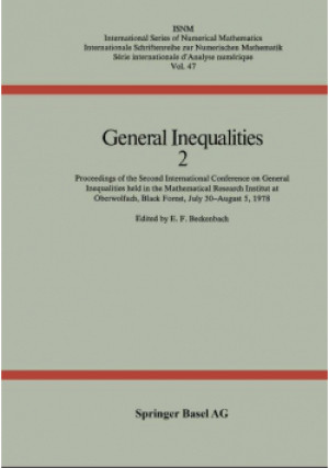 General inequalities 2 - E. F. Beckenbach - książka  wyd. 1978