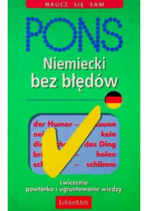 Niemiecki bez błędów - Praca Zbiorowa - książka  wyd. 2004