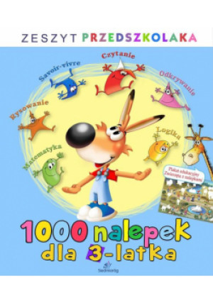 1000 nalepek dla 3-latka - książka  wyd. 2015