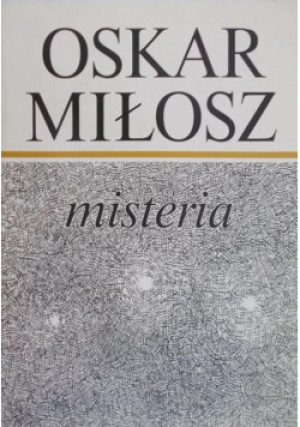 Misteria - Oskar Miłosz - książka  wyd. 1999