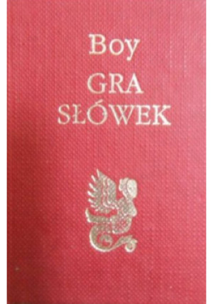 Gra słówek Miniaturka - Tadeusz Żeleński Boy - książka  wyd. 1992