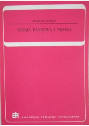 Teoria państwa i prawa - Zygmunt Izdebski - książka  wyd. 1975