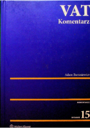 VAT Komentarz - Adam Bartosiewicz - książka  wyd. 2021