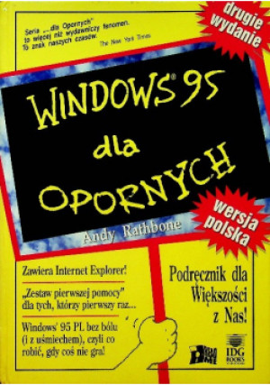 Windows 95 dla opornych - Andy Rathbone - książka  wyd. 1997