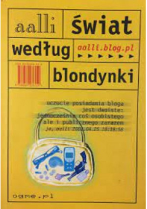 Świat według blondynki - Aalli - książka  wyd. 2002