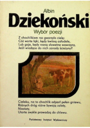 Dziekoński Wybór poezji - Albin Dziekoński - książka  wyd. 1985