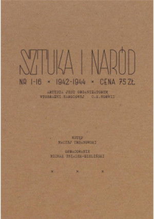 Sztuka i Naród (1942-1944) - Praca Zbiorowa - książka  wyd. 2023
