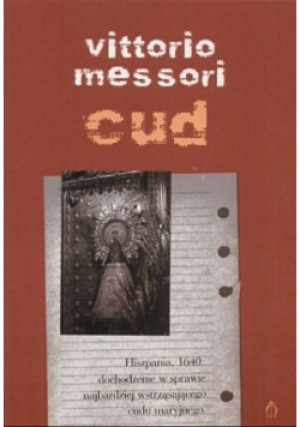 Cud - Vittorio Messori - książka historyczna wyd. 2000
