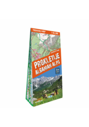 Alps trekking map Prokletije, Durmitor, Albanian.. - Praca Zbiorowa - książka  wyd. 2024