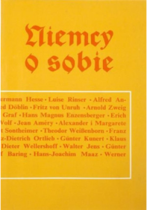 Niemcy o sobie - Czesław Karolak - książka  wyd. 1993