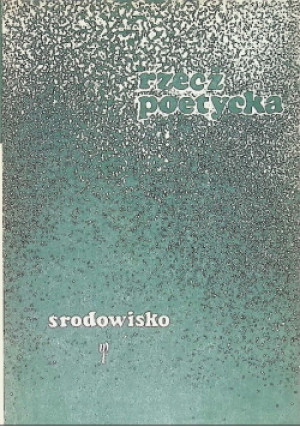 Rzecz Poetycka - książka  wyd. 1975