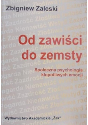 Od zawiści do zemsty - Zbigniew Zaleski - książka  wyd. 1998