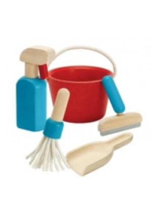 Plan Toys - Zestaw Do Sprzatania - książka