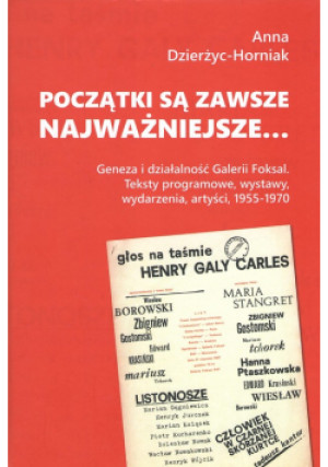 Początki są zawsze najważniejsze… - Anna Dzierżyc-Horniak - książka  wyd. 2020