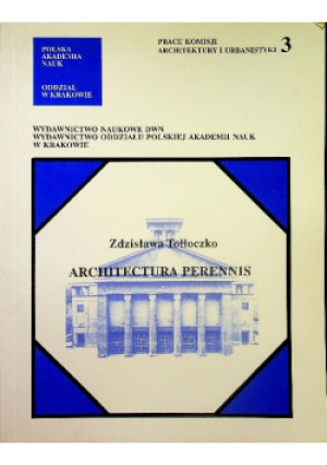 Architectura perennis - Zdisława Tołłoczko - książka  wyd. 1999