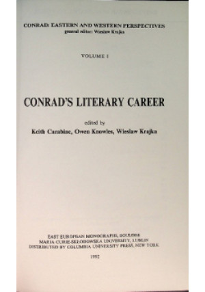 Conrads literary career - książka  wyd. 1992