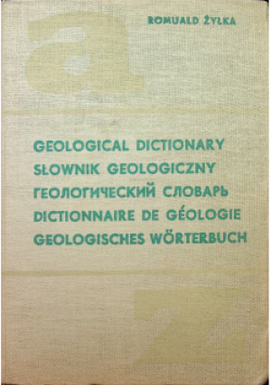 Słownik geologiczny - Romuald Żyłka - książka  wyd. 1969