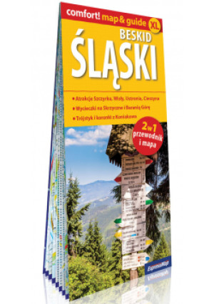 Beskid Śląski laminowany map&guide 2w1: przewodnik i mapa - książka  wyd. 2021