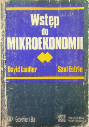 Wstęp do mikroekonomii - David Laidler - książka  wyd. 1991