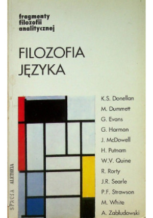 Filozofia języka - K.S. Donellan - książka  wyd. 1993