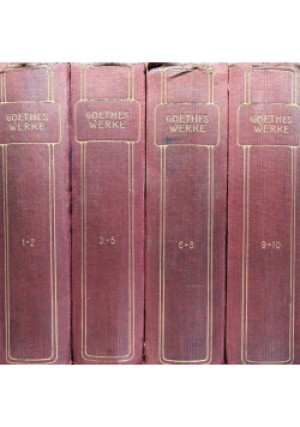 Goethes Werke 4 tomy - książka
