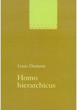Homo hierarchicus - Louis Dumont - książka  wyd. 2009