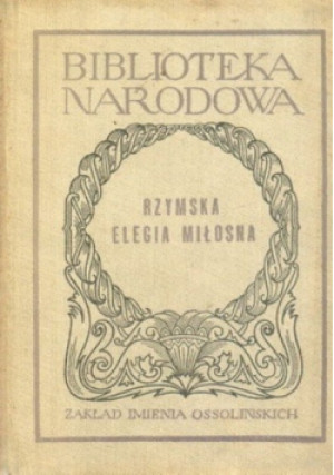 Rzymska elegia miłosna - książka  wyd. 1955