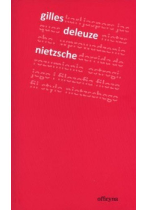 Nietzsche - Gilles Deleuze - książka  wyd. 2012