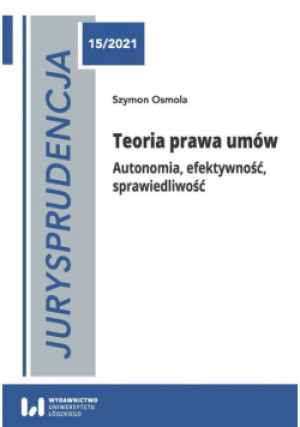 Jurysprudencja 15/2021 - Szymon Osmola - książka  wyd. 2021