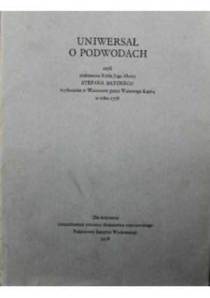 Uniwersał o podwodach - książka historyczna wyd. 1978