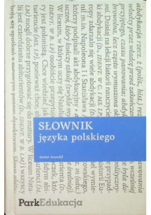 Słownik języka polskiego - Artur Arnold - książka  wyd. 2009