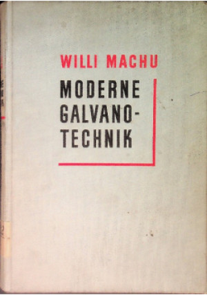 Moderne Galvano-Technik - W. C. Newell - książka  wyd. 1956