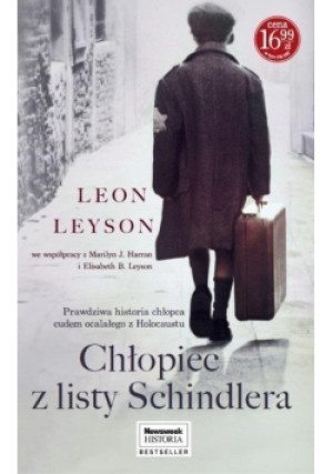 Chłopiec z listy Schindlera - Leon Leyson - książka historyczna wyd. 2020