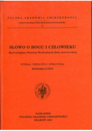 Słowo o Bogu i Człowieku - Ryszard Łużny - książka  wyd. 1995