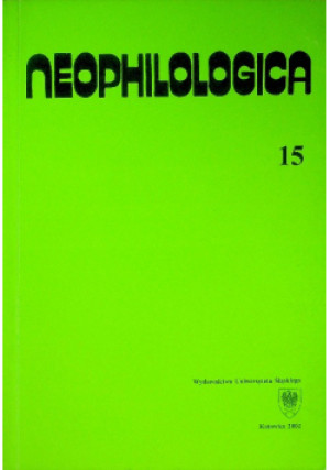 Neophilologica 15 - Wiesława Banysiak - książka  wyd. 2002