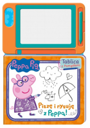 Peppa Pig Tablica z pomysłami Piszę i rysuję z Peppą! - książka  wyd. 2021