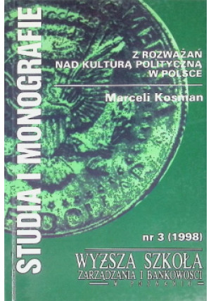 Studia i monografie - Marceli Kosman - książka  wyd. 1998
