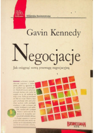 Negocjacje - Gavin Kennedy - książka  wyd. 1999