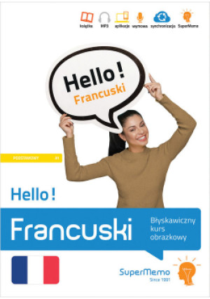 Hello! Francuski Błyskawiczny kurs obrazkowy (poziom podstawowy A1) - Natalia Wajda - książka  wyd. 2020