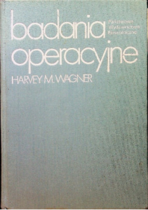 Badania operacyjne - Harvey M. Wagner - książka  wyd. 1980