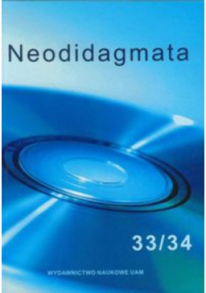 Neodidagmata 33/34 - książka  wyd. 2012