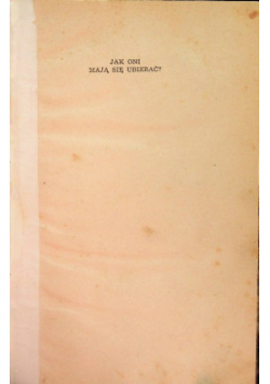 Jak oni mają się ubierać - książka  wyd. 1958