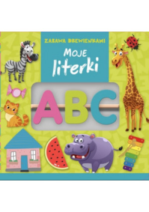 Zabawa drewienkami  Moje literki - książka  wyd. 2024