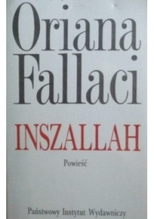 Inszallah - Oriana Fallaci - książka  wyd. 1993